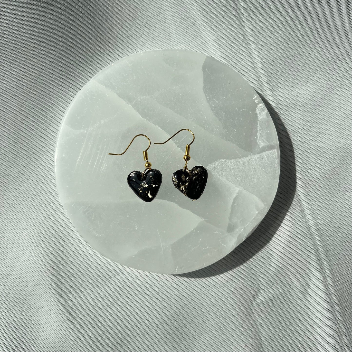 Black/ Gold Heart Shape