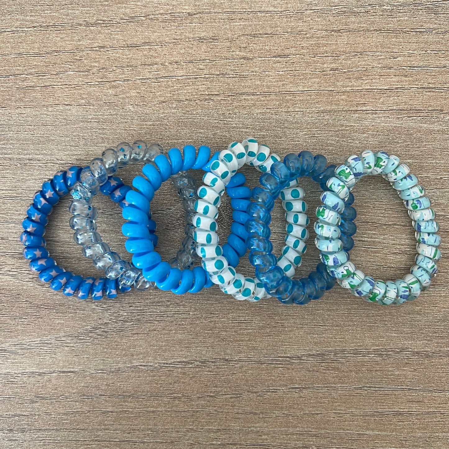 Spiral Hair Ties - 6 pack