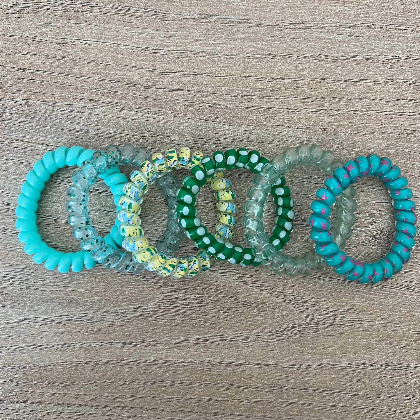 Spiral Hair Ties - 6 pack