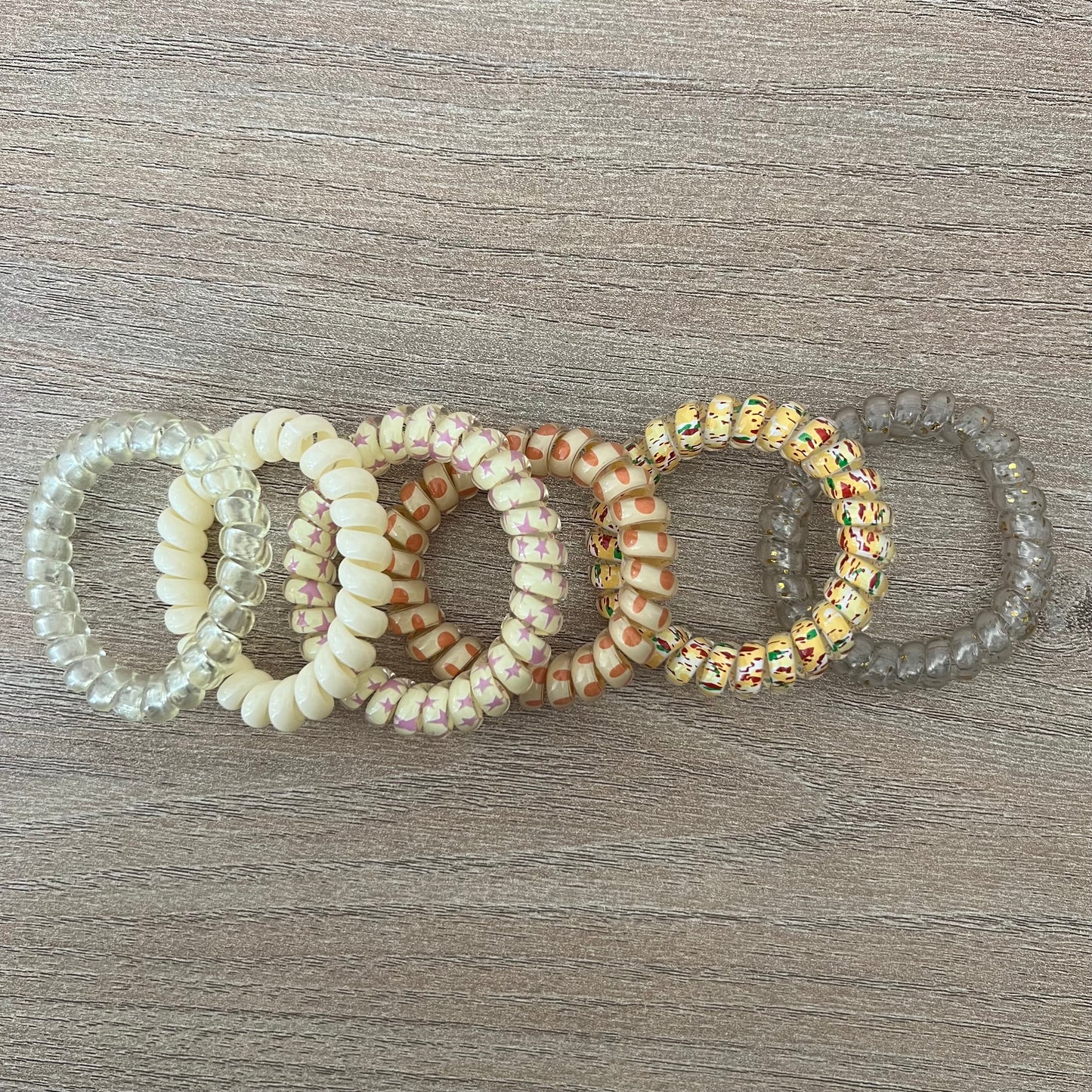 Spiral Hair Ties - 6 pack