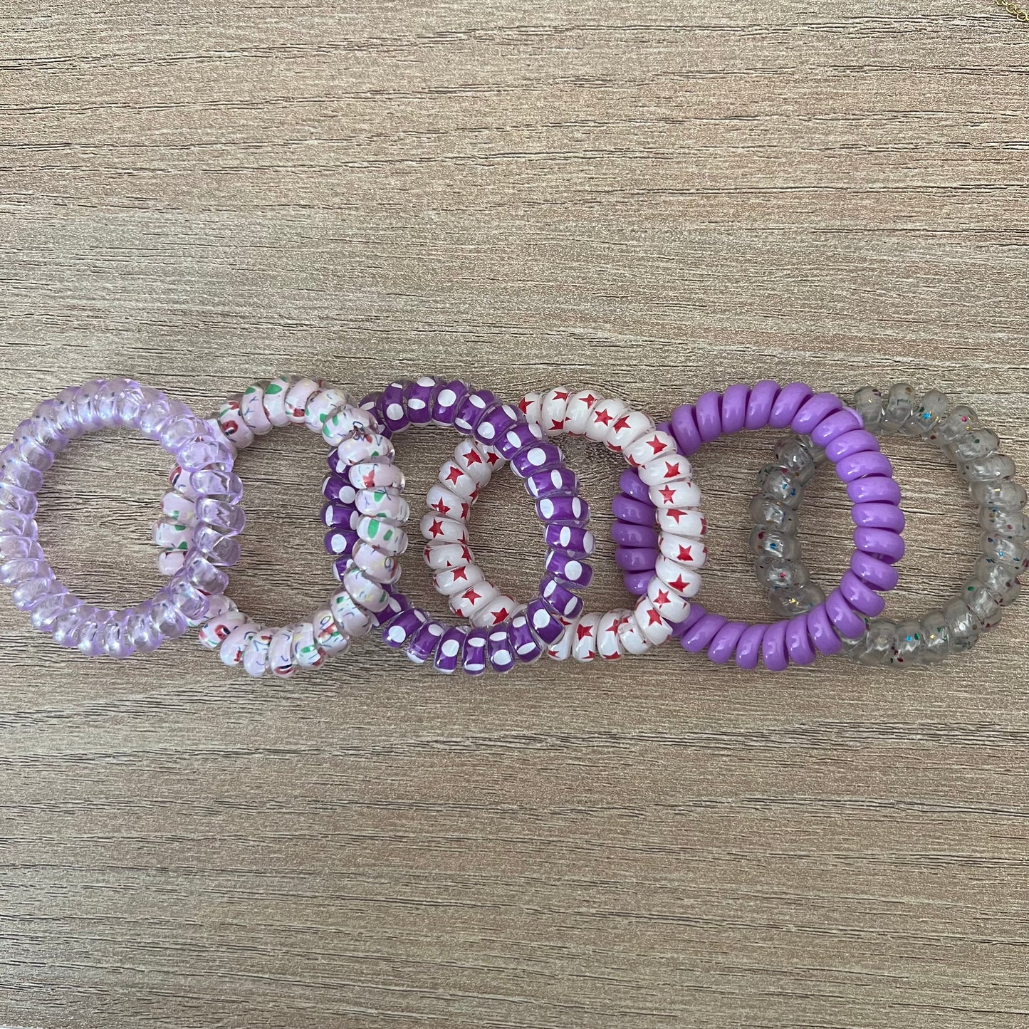 Spiral Hair Ties - 6 pack