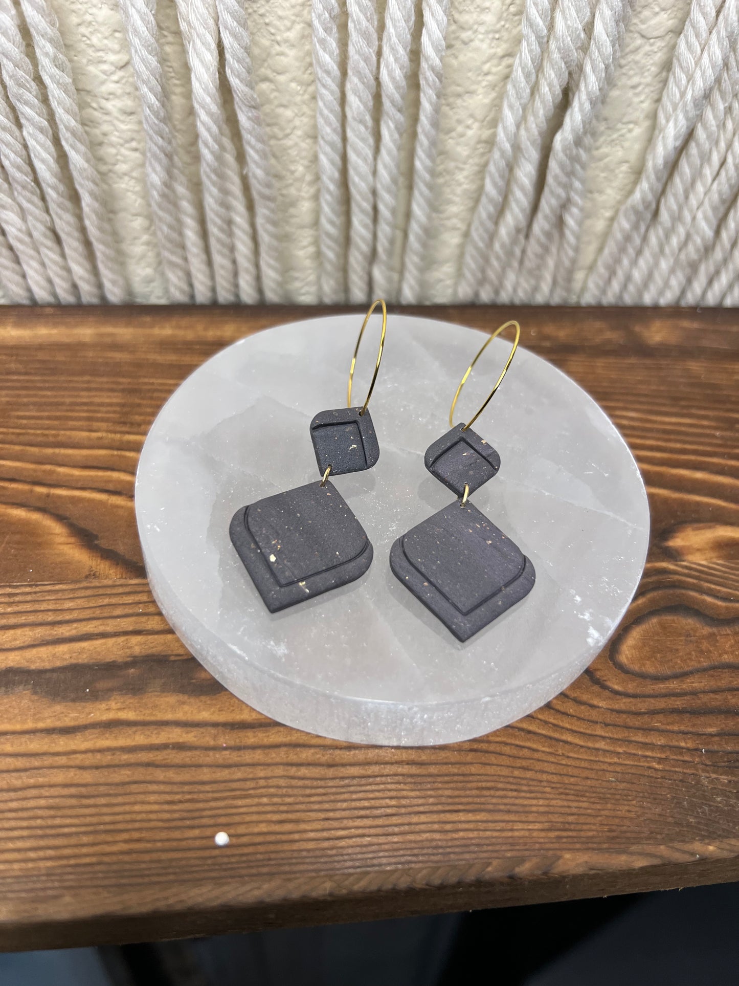 Gray Matte Dangles