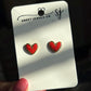 18k Gold Plated Heart Stud