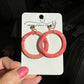 Circle Dangle Studs