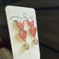 Two Heart Stud Dangles