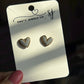 18k Gold Plated Heart Stud