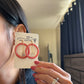Circle- Heart Charm Dangles