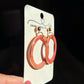 Circle Dangle Studs
