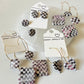 Checkered Heart Hoops