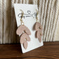 Winter Mauve 18k Gold Hook Leaf Dangle