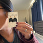 Sweater glitter gold stud