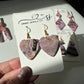 Retro Galaxy Heart Dangles