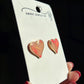 Pointed Heart Studs