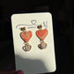 Heart- Heart Charm Studs