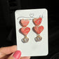 Two Heart Stud Dangles