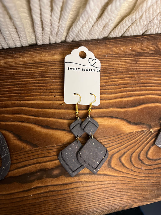 Gray Matte Dangles